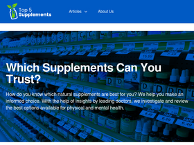 'top5supplements.com' screenshot