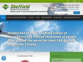 'sheffield.com' screenshot