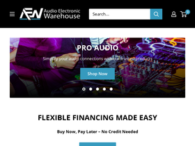 audioelectronicwarehouse.com homepage screenshot