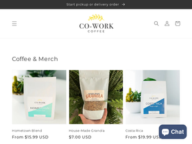 co-workcoffee.com homepage screenshot