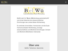 'belwue.de' screenshot