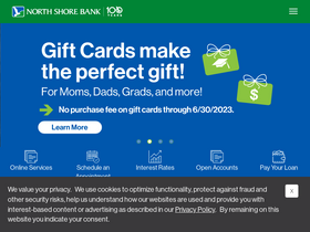 'northshorebank.com' screenshot