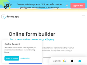'forms.app' screenshot