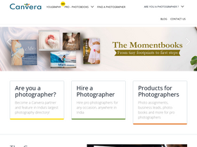 'canvera.com' screenshot