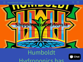 humboldthydroponics.com homepage screenshot