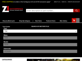 'z1enterprises.com' screenshot