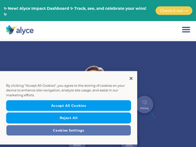 'alyce.com' screenshot