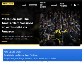 'metalzone.fr' screenshot