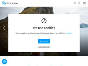 'visitfaroeislands.com' screenshot