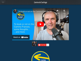 'caminodesantiago.me' screenshot