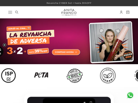 anitafrancobeauty.com homepage screenshot