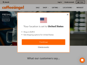 Coffeeangel website screenshot