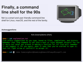 'fishshell.com' screenshot