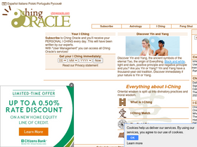 'chingoracle.com' screenshot