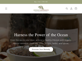 aeonicorganics.com homepage screenshot