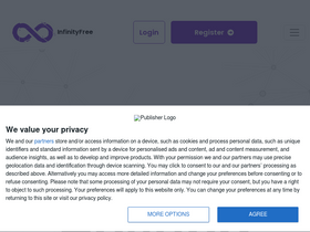 'infinityfree.net' screenshot
