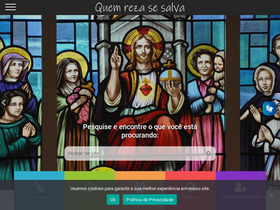 'quemrezasesalva.com.br' screenshot
