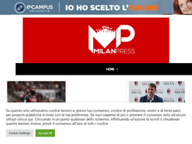'milanpress.it' screenshot