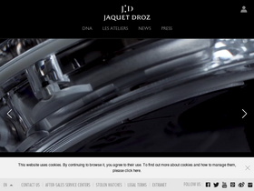 'jaquet-droz.com' screenshot