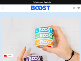 boostpouches.com homepage screenshot