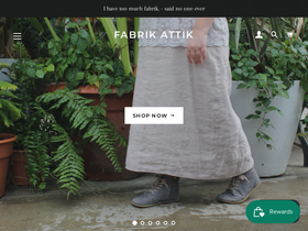 Fabrik Attik homepage screenshot