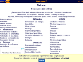 'fisicanet.com.ar' screenshot