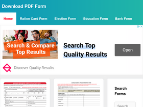'downloadpdfform.in' screenshot