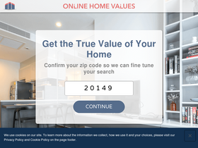 'online-home-values.com' screenshot
