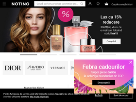 'notino.ro' screenshot