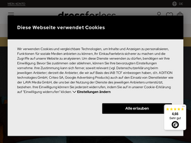 'dress-for-less.ch' screenshot