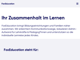 'foxeducation.com' screenshot