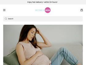 becomeamomboutique.com homepage screenshot