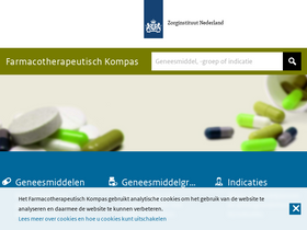 'farmacotherapeutischkompas.nl' screenshot