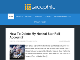 'silicophilic.com' screenshot