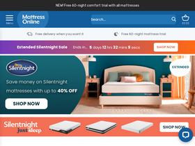'mattressonline.co.uk' screenshot