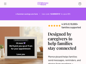 memoryboard.com homepage screenshot