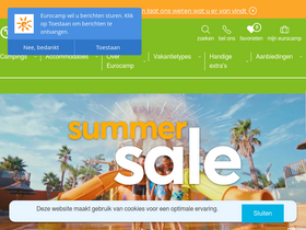 'eurocamp.nl' screenshot
