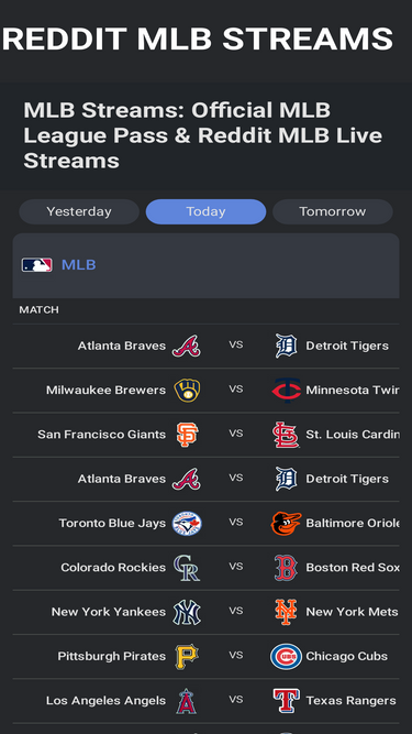 Free mlb streaming online reddit