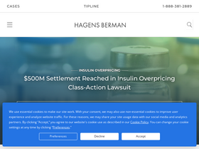 'hbsslaw.com' screenshot