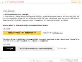 'lemoniteur.fr' screenshot