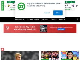 'zerotackle.com' screenshot