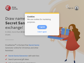 'drawnames.com' screenshot