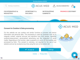'acusmed.pl' screenshot