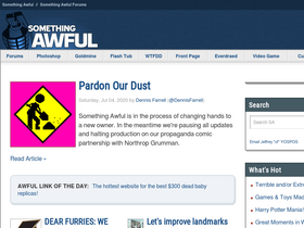 'somethingawful.com' screenshot