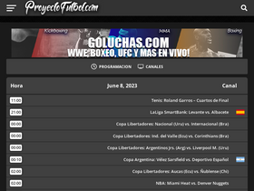 'proyectofutbol.com' screenshot