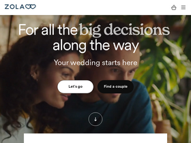 'zola.com' screenshot