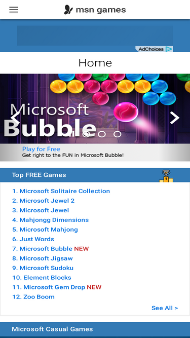 MSN Games - Microsoft Bubble Classic