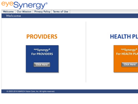'eyesynergy.com' screenshot