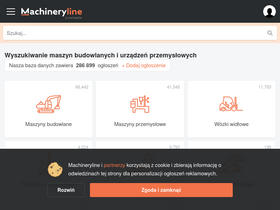 'machineryline.pl' screenshot