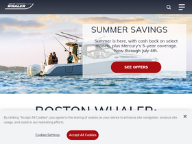 'bostonwhaler.com' screenshot
